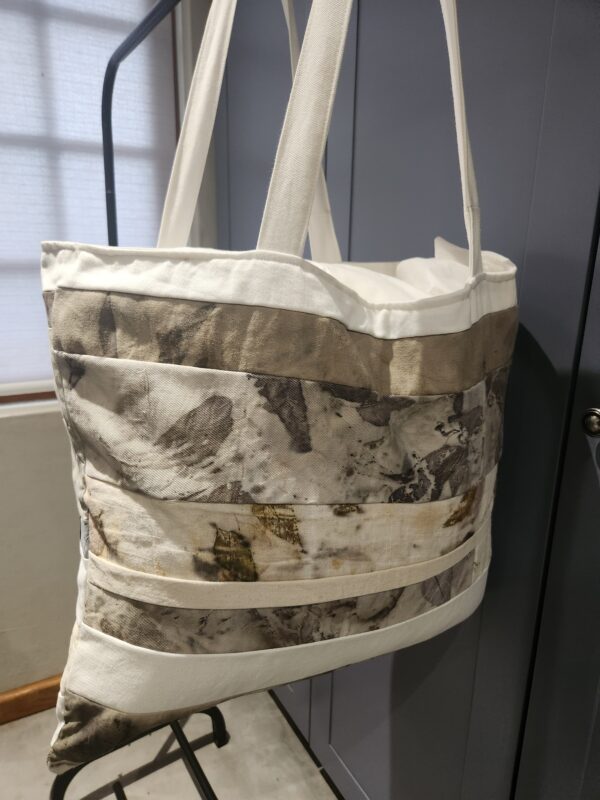 Botanical Printed Reversible Bag - Off-cut pieces of fabric (CCB1) Printed.March2024 - Image 2
