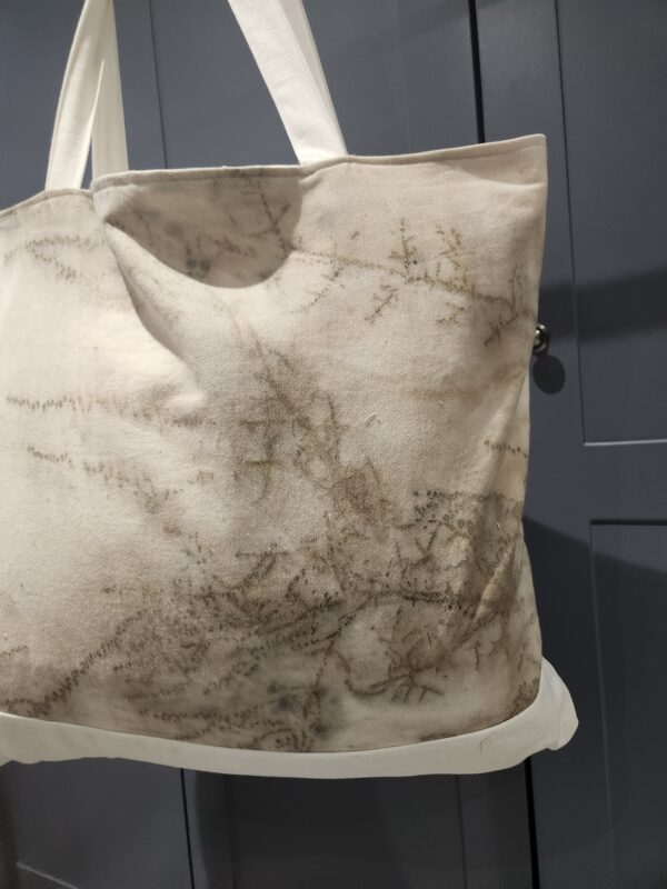 Botanical Printed Reversible Bag - Off-cut piece of fabric (CCB3) Printed.March2024 - Image 3