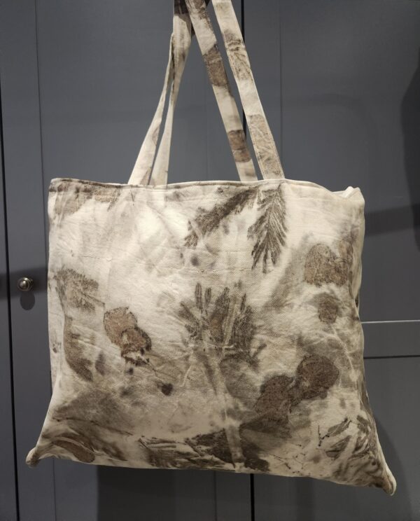 Botanical Printed Reversible Bag - Off-cut piece of fabric (CCB2) Printed.March2024 - Image 2