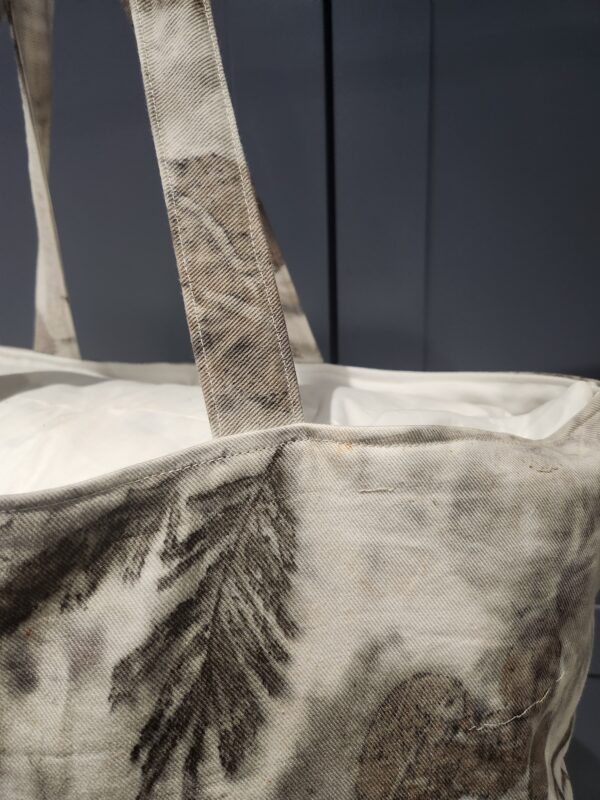 Botanical Printed Reversible Bag - Off-cut piece of fabric (CCB2) Printed.March2024 - Image 3